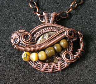 6 bead pendant